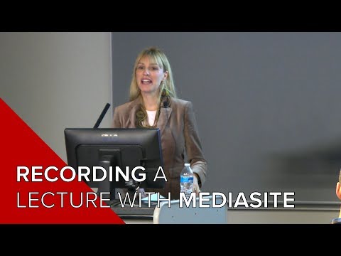 How to Record with Mediasite