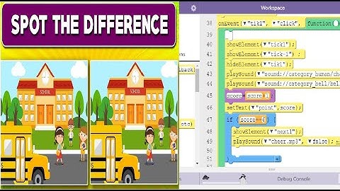 Find The Difference App in Applab| Scrolling Background | Code.org