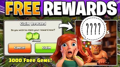 Get FREE 3000 Gems & Rewards by Supercell in Clash of Clans!....Still going on or Ended ???