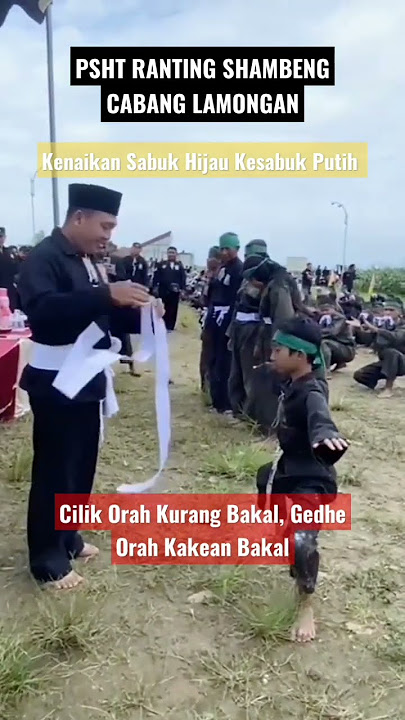 PSHT RANTING SAMBENG CAB LAMONGAN #Kenaikan Sabuk Hijau Ke Sabuk Putih #PSHT #putih #siswa