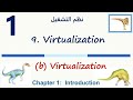 9. (b) Virtualization [نظم تشغيل]