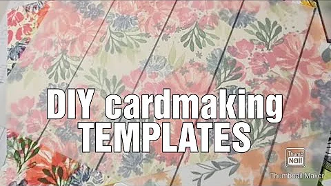 How to CREATE your own TEMPLATES for cutting up ST...