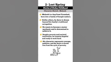 Character Sketch of Mukesh || Lost Spring by Anees Jung || Mirza Sir