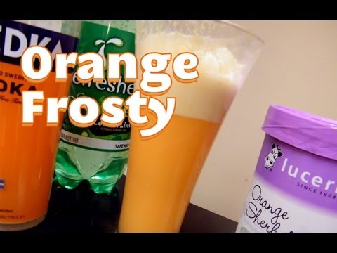 Orange Frosty Ice Cream Cocktail - TheFNDC.com