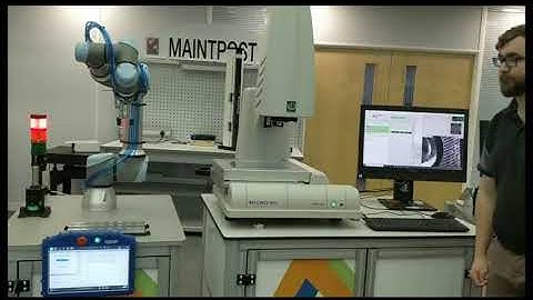 Micro-Vu Automated Inspection & Deburring using SempreConnect and UR5e Collaborative Universal Robot