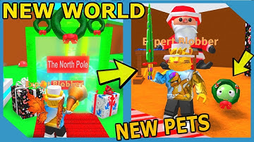 New North Pole World And Holiday Pets In Roblox Blob Simulator Holiday Update!!