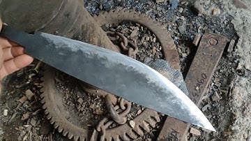 Làm dao mèo từ thép 80crv2 (thép nhập khẩu) #lorenxuthanh