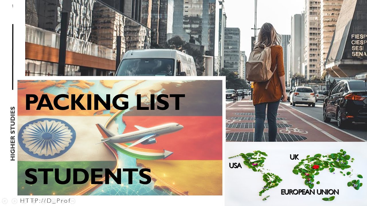 Jet Set Student: Essential Packing List for Studying Abroad in Europe, UK, and USA! Higher Studies