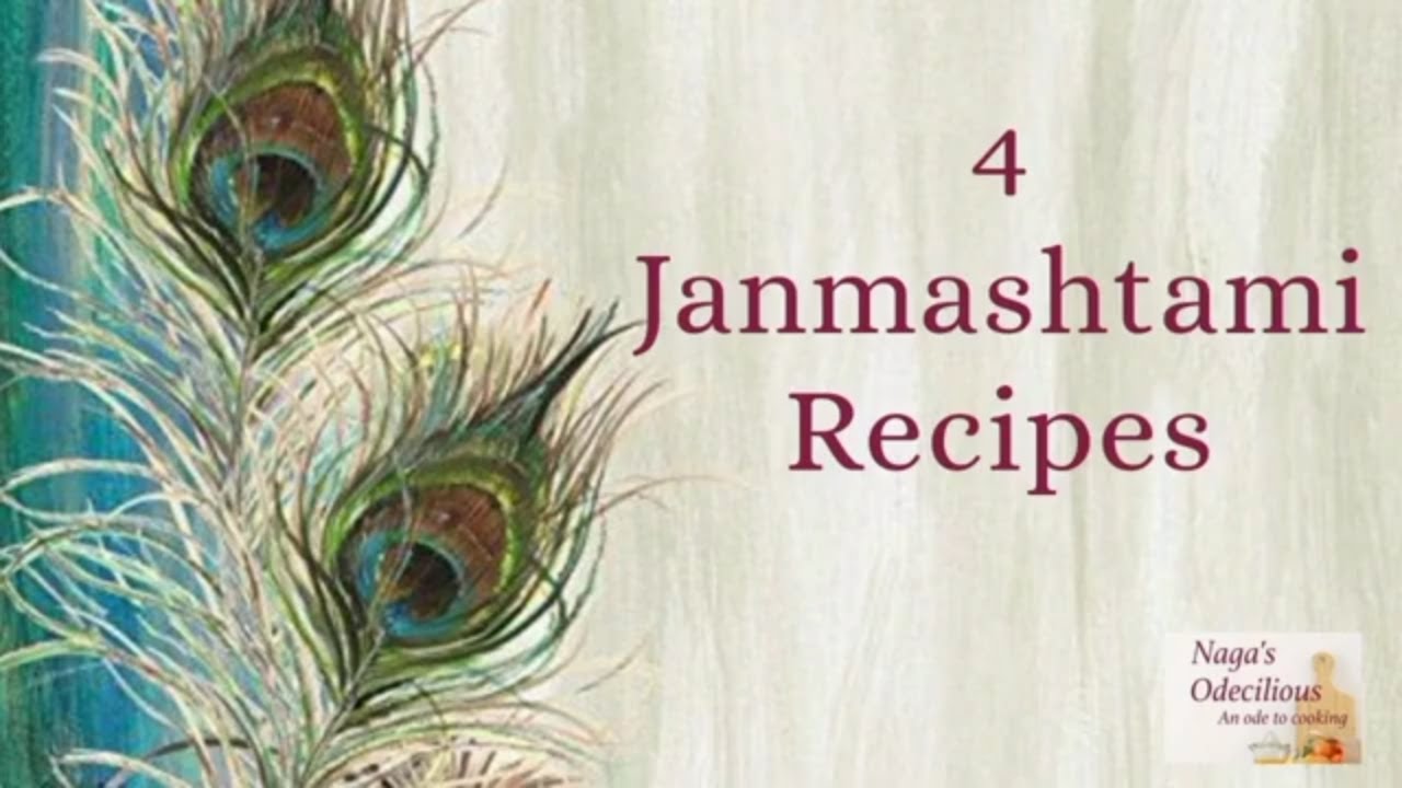 4 Janmashtami Recipes/Poha Kheer/Sooji Ladoo/Murukku/Banana appam | Naga