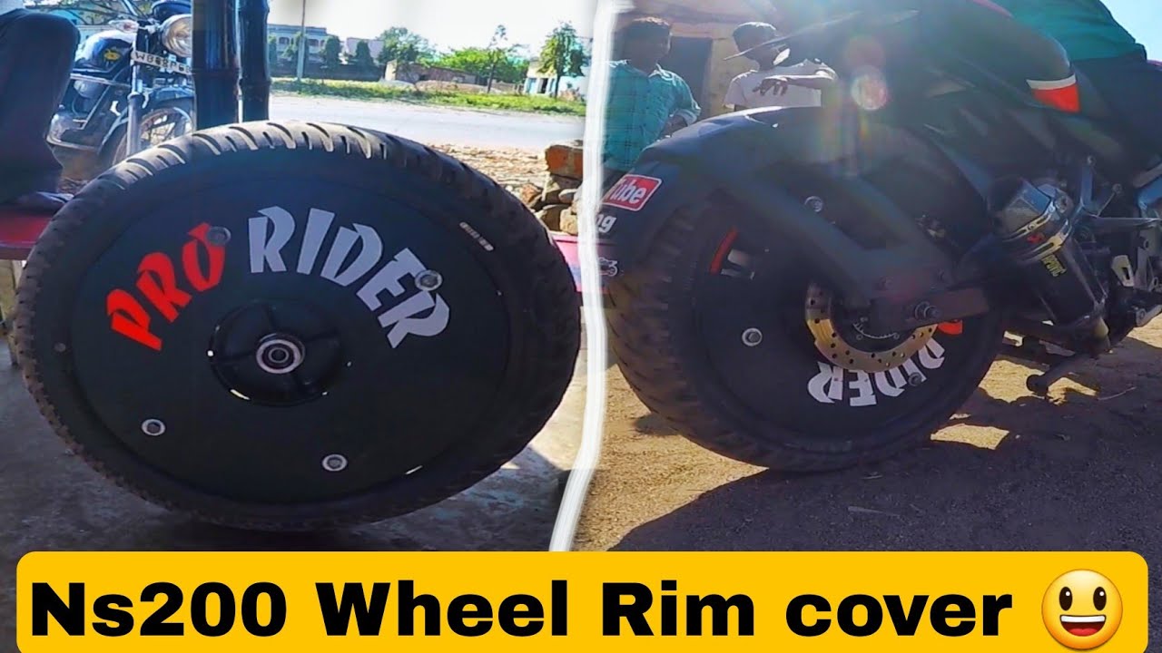 Ns200 Wheel rim cover 😃😃 // How to make ?? YouTube
