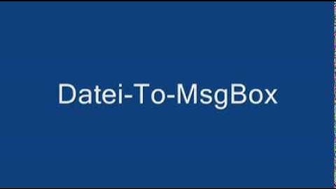 VB.net - HowTo Datei mit Doppelklick lesen
