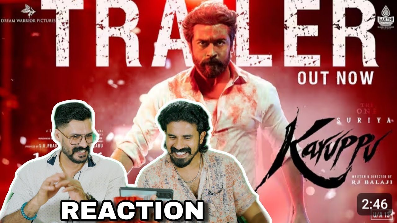 Karuppu Official Trailer Reaction | Suriya Trisha | Rj Balaji Csk | Entertainment Kizhi