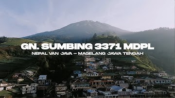 GUNUNG SUMBING 3371 MDPL | NEPAL VAN JAVA - MAGELANG JAWA TENGAH | DRONE FOOTAGE