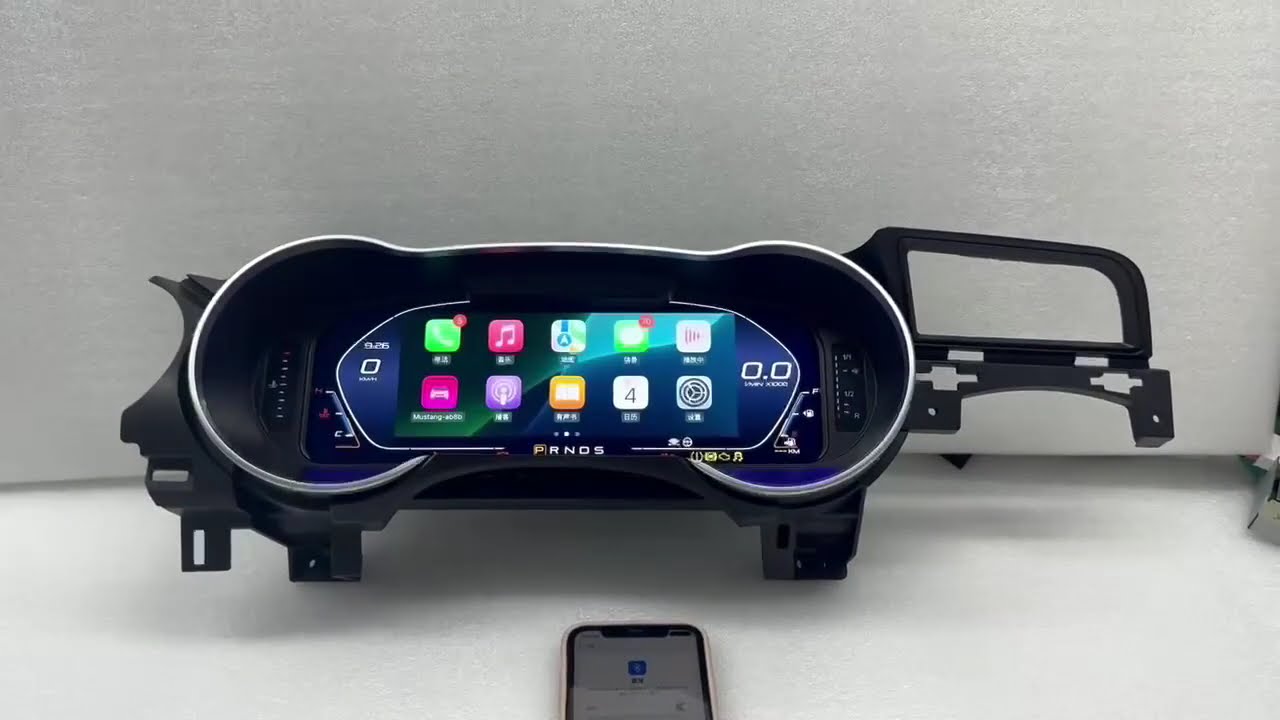 12.3" LCD Instrument Dashboard Cluster Digital Dash Speedometer Upgrade Ford Mustang 2015-2021