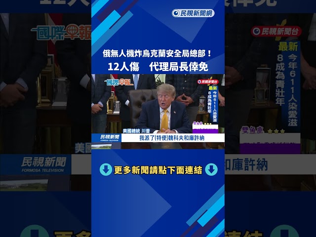 俄無人機炸烏克蘭安全局總部！　美國宣布啟動斡旋俄烏衝突－民視新聞