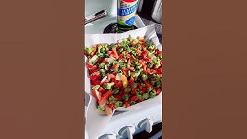 🥦 🥕 Baked Veggies #healthy #lowcalorie #cleaneating #shorts