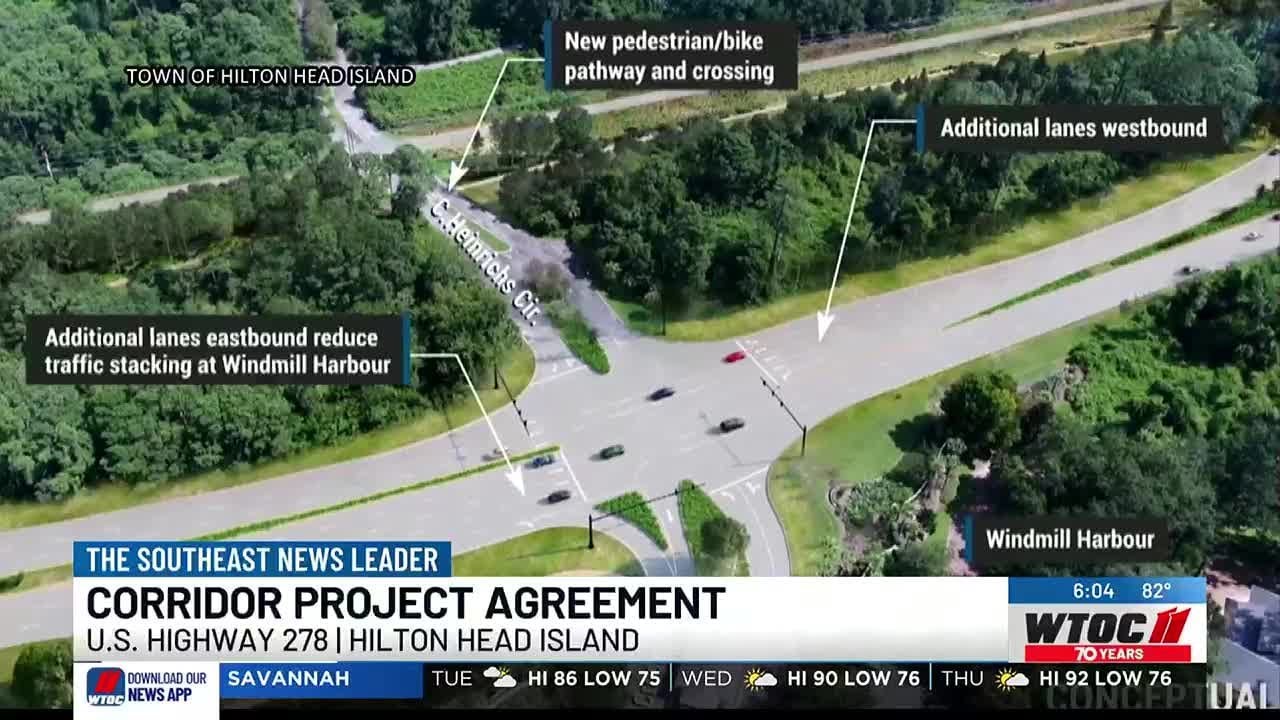 Hilton Head Highway 278 project approved - YouTube