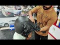 Helmet vinyl wrapping matt black  charcoal gray vwrapssikar