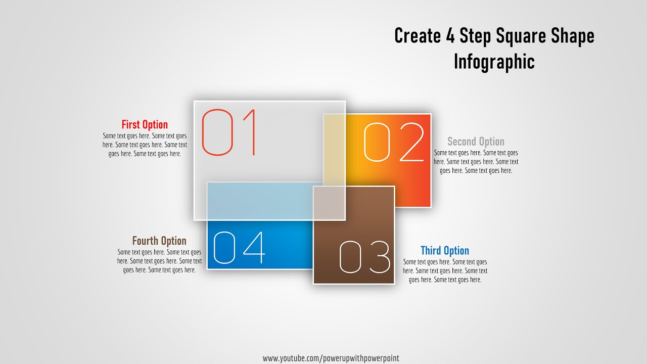 4 Step Square Diagram PowerPoint Template - SlideModel