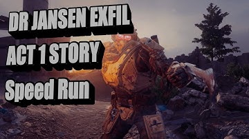 Exfil Dr Jansen ACT 1 Speed Run - COD MW3 Zombies