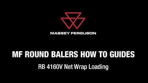 Massey Ferguson Round Balers How To Guides | RB.4160V Xtra-cut Net Wrap Loading