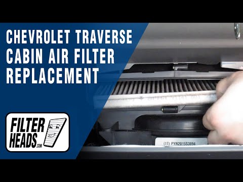 How to Replace Cabin Air Filter 2016 Chevrolet Traverse - YouTube