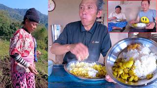 jungle man came to help bhumi family || village lunch ||@bhumicooking
