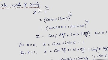 Complex numbers(Cube roots of unity)