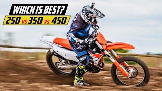 Which is Fastest? 250 vs 350 vs 450 | Motocross Shootout