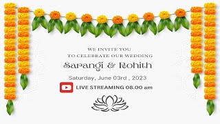Wedding Live Streaming | SARANGI &amp; ROHITH