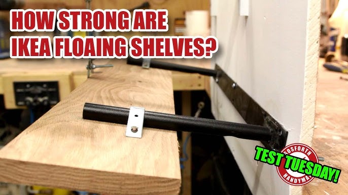 ✓ IKEA Lack shelf no drilling no nails on wall 