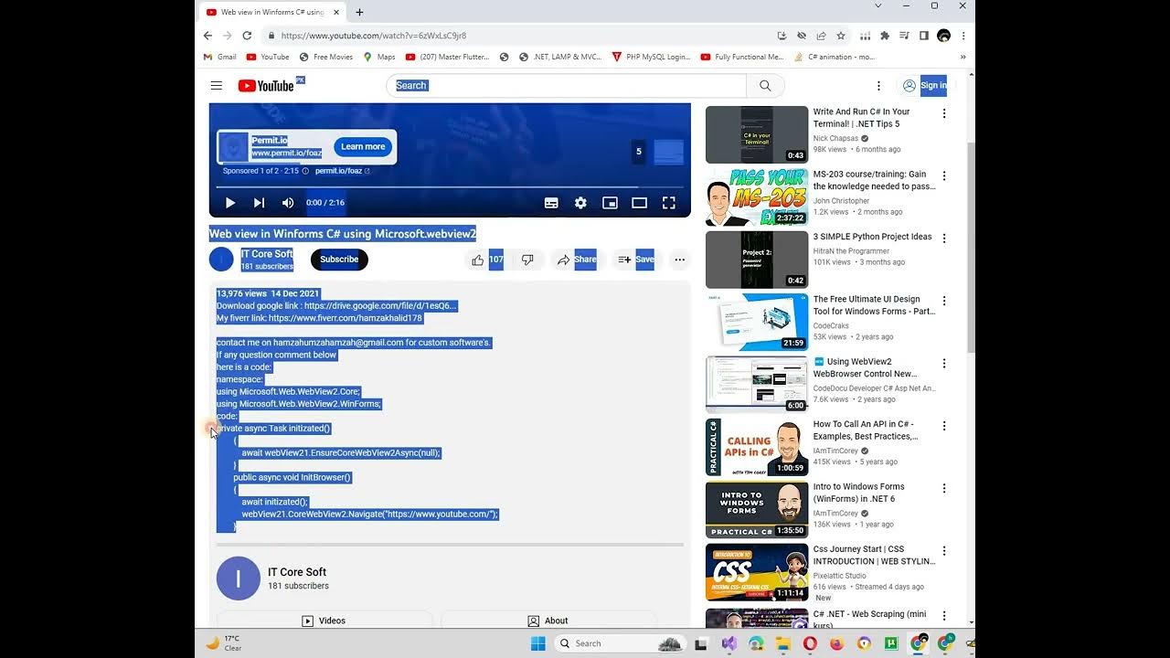 how-to-disable-status-bar-in-webview2-using-microsoft-webview2-c-youtube