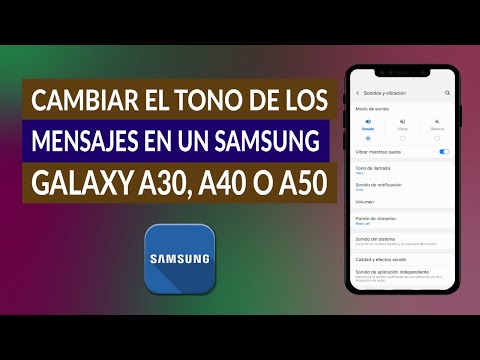 Cómo Poner o Cambiar el Tono de los Mensajes en un Samsung Galaxy A30, A40 o A50