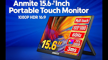 Anmite 15.6" Portable Touch Monitor for PC, Xbox, PS4, Nintendo Switch & Smartphones