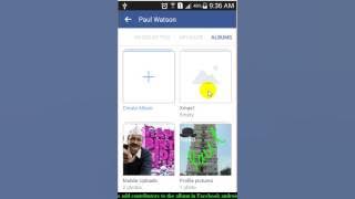 How to add contributors to the album in Facebook android app