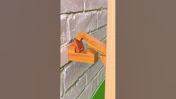 Push-Push Locking Mechanism |  Wooden Gate House #woodworking