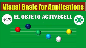 VBA Excel (Objeto ActiveCell celda activa)