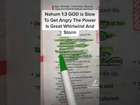 Nahum 1:3 Whirlwind