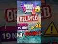 Why GTA 6 Delayed Again? 😭#gta6 #gta6delay #shorts