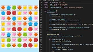 How to create match3 game with JavaScript and PixiJS screenshot 1