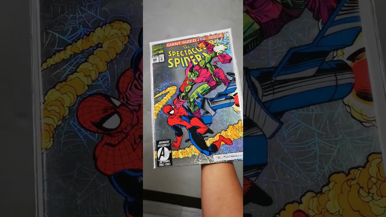  Product Upload The Spectacular Spider Man 200 1993 Hologram Cover Marvel Producttest