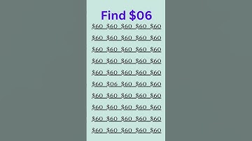 can you find $06 in 5 seconds? #wordpuzzlegame #game #mathematics #mindbendingquiz #puzzle