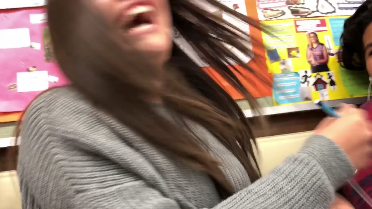 girl laughing for a minute and eighteen seconds