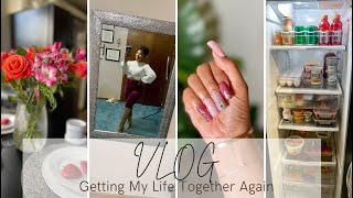 VLOG 2023: Denying Myself Chat, Nails at Home, Lots of Packages, fridge restock, Getting on track