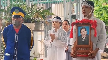 Tang lễ Thương Tín đìu hiu, con trai ca sĩ cầm di ảnh