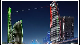 Safa One& Two De Grisogono: Dubai Futuristic Skyscrapers Made Of Ruby With World's Most Amazing Pool