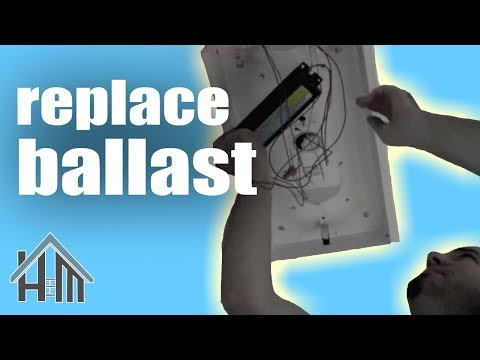 How to repair fluorescent light, replace ballast. Easy! Home Mender.