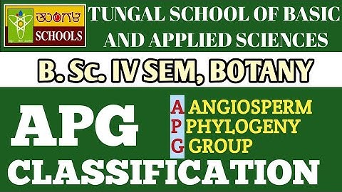 L-08 | B Sc IV Sem | APG Classification | Phylogenetic System | APGC | Molecular Data | BioGoogle