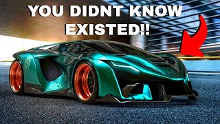 10 SUPERCARS \& HYPERCARS YOU DIDNT KNOW EXISTED!!