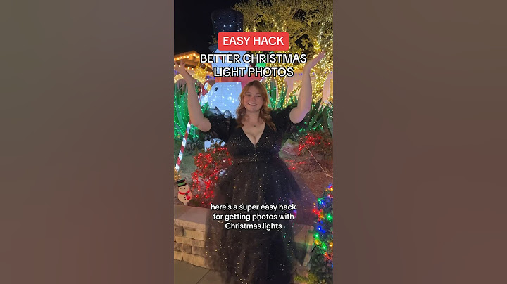 BEST HACK 📸 For Christmas Light Photos ✨ #photography #phototips